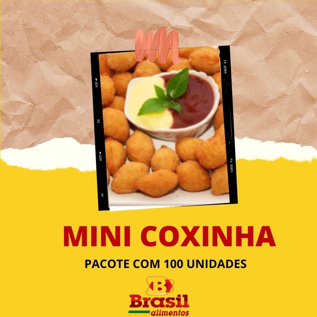 Brasil Alimentos - MINI COXINHA! Hummmmmmm... é uma delícia!😍 Pacote ...