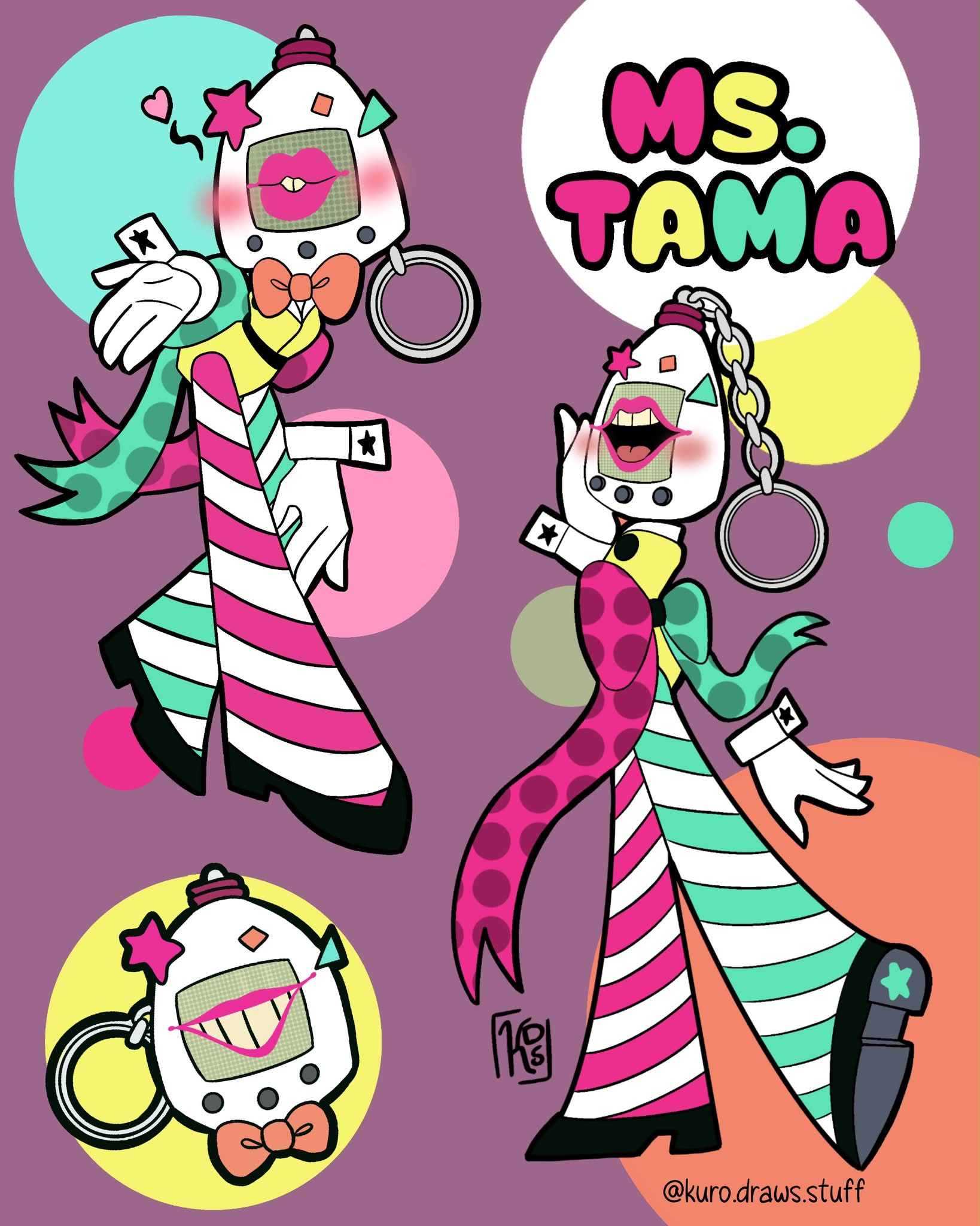 Introducing Ms. TAMA, a unique digital character design