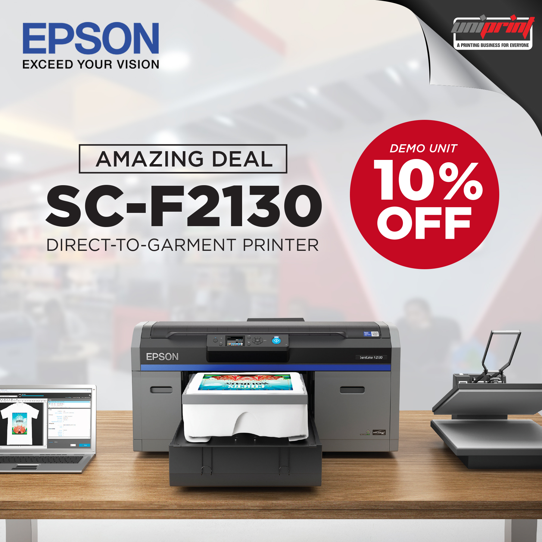 Get our amazing deal‼️ Epson F2130... - Uniprint Nueva Ecija | Facebook