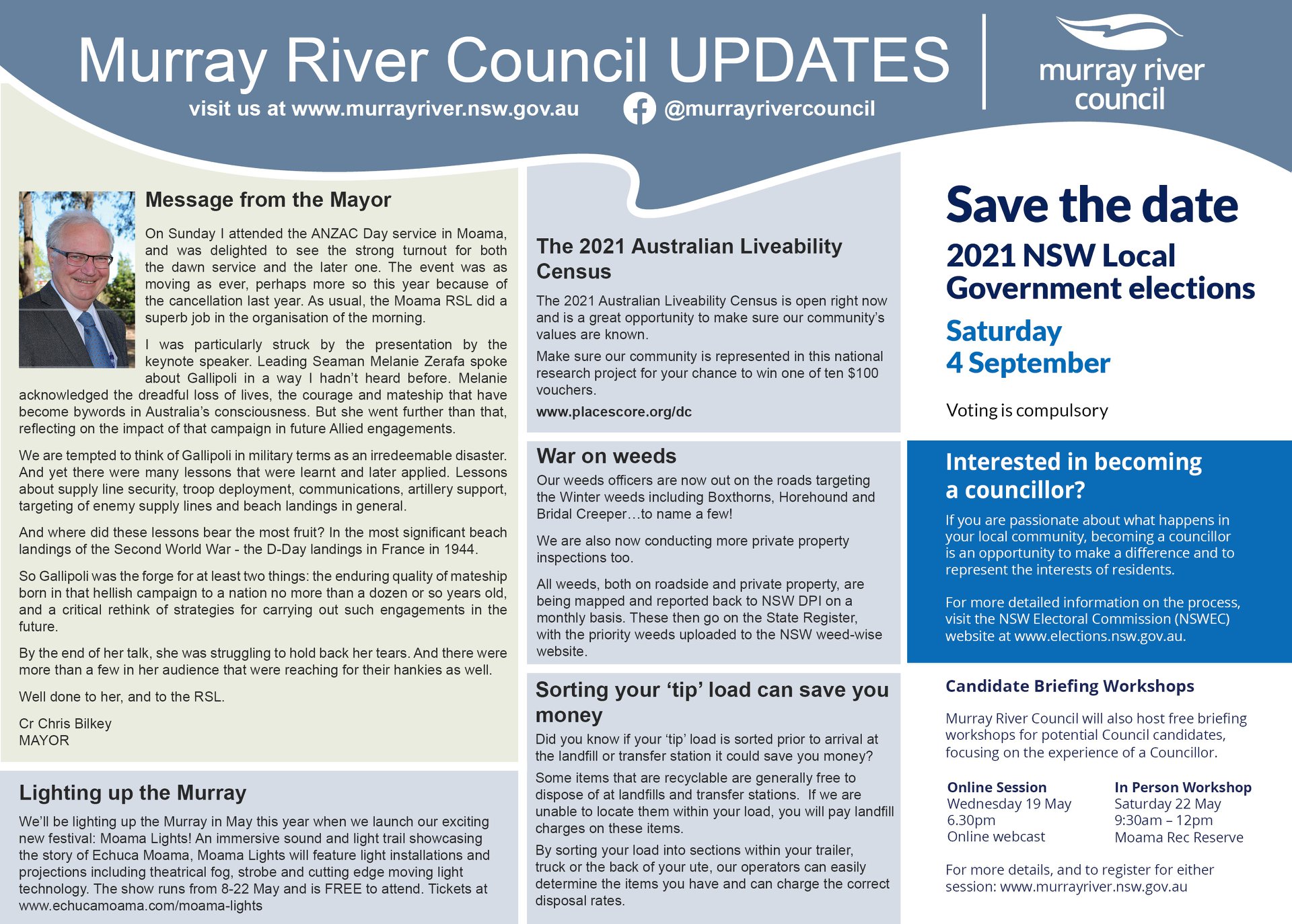 Happy Friday! Here is the latest... - Murray River Council