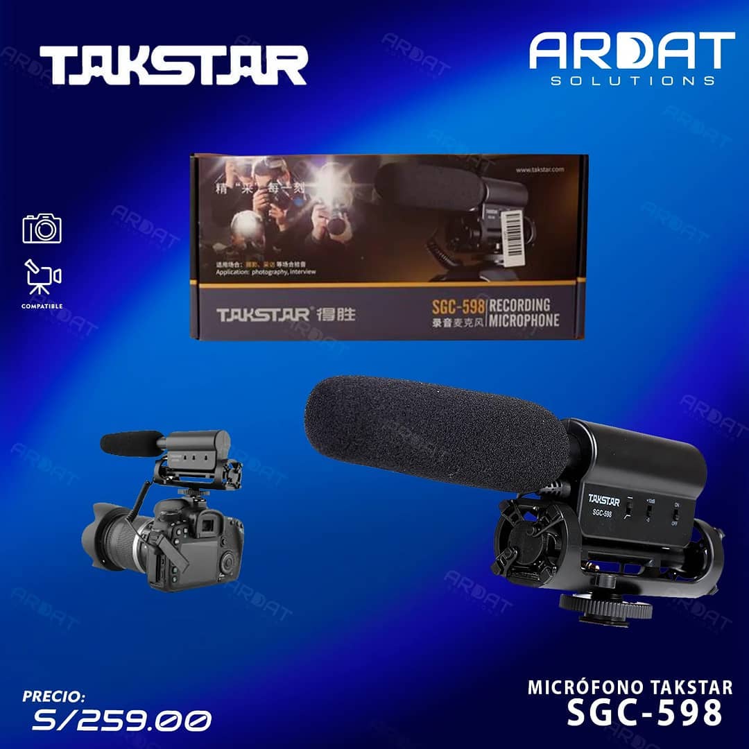 Ardat Solutions - MICRÓFONO TAKSTAR SGC-598 MICRÓFONO DE... | Facebook