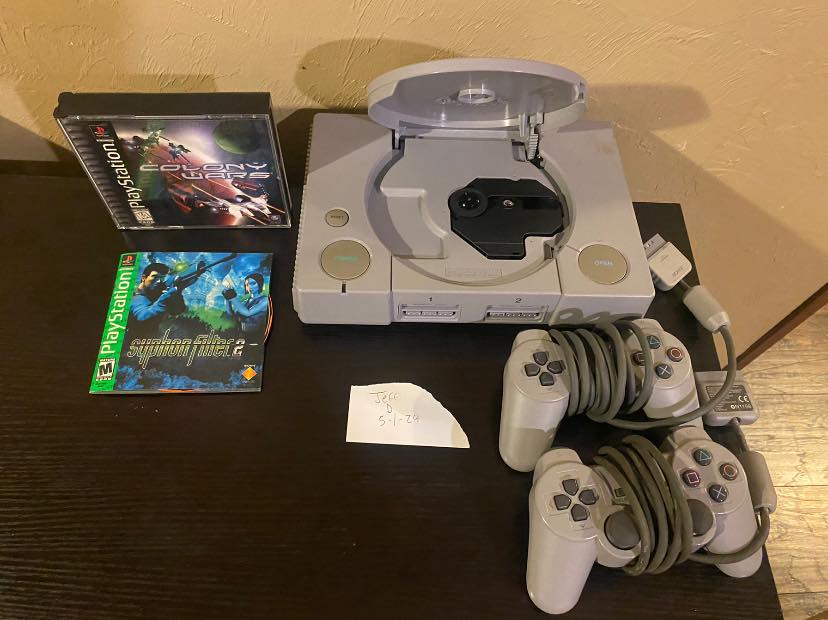 Manette Spéciale Pop'n Music Pour PS1 / PS2 - Version Japonaise Transparente - Avec 2 Jeux - Occasion