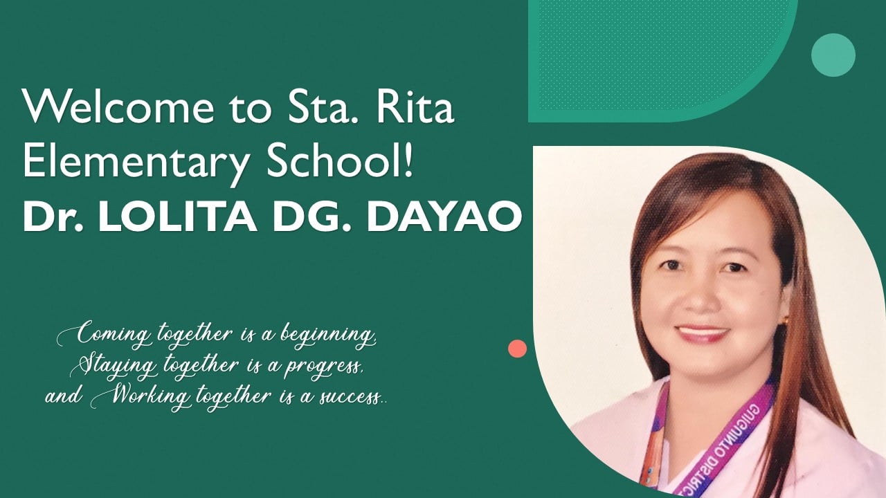 Let us welcome... - DepEd Tayo - Sta. Rita Elementary School | Facebook
