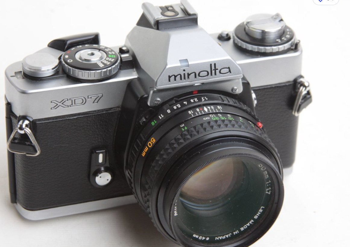 Minolta XD11 camera with 50mm Rokkor lens works well