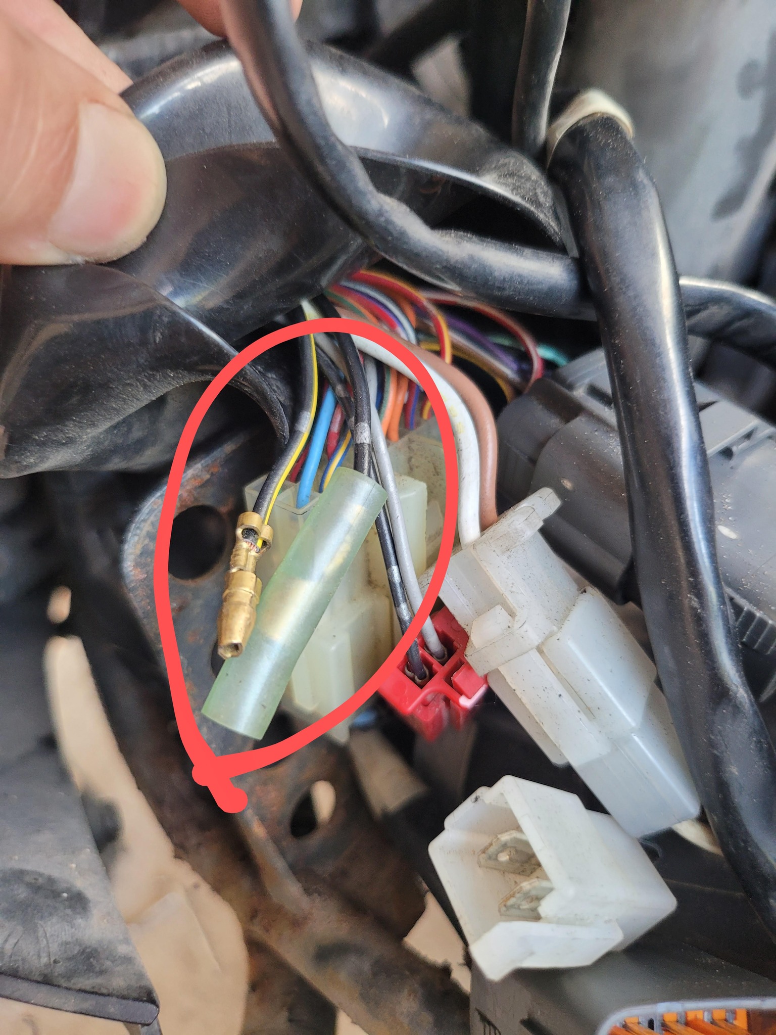 Could anybody help me identify where these wires connect