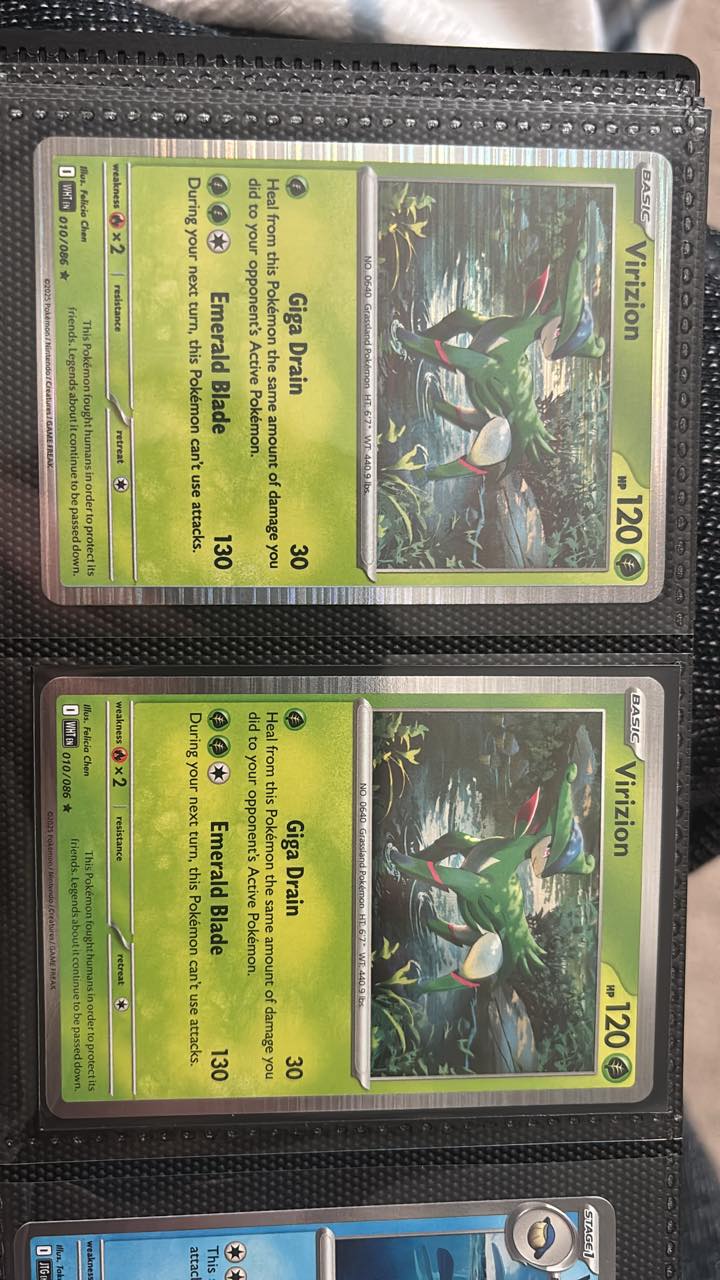 pokemon virizion card TCG (Japanese) - GX Full Art Holo 006/060 Colorless Leaf Wallop (40) During your next turn Virizion - SV09: Journey Together