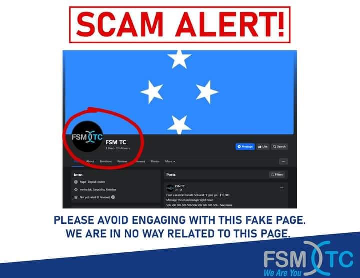 Kosrae - ‼️ SCAM ALERT ‼️ Kindly avoid engaging with this fake account ...