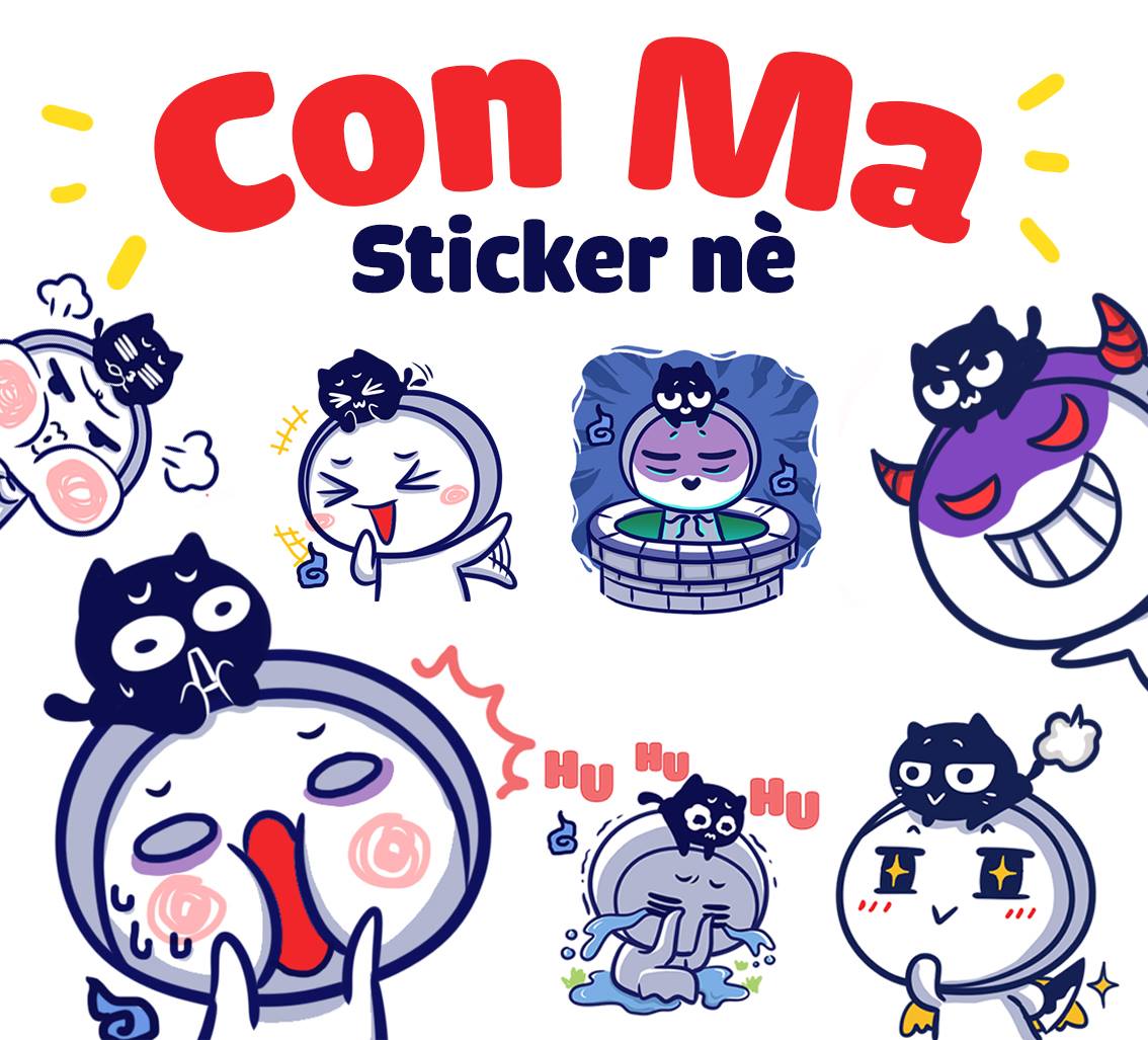 Con Ma FA - SHARE BỘ STICKER CON MA NÈ NÈ NÈ 😘 Có bạn hỏi... | Facebook