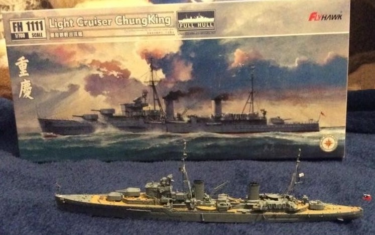 Flyhawk 1/700 Chinese cruiser Chungking model review