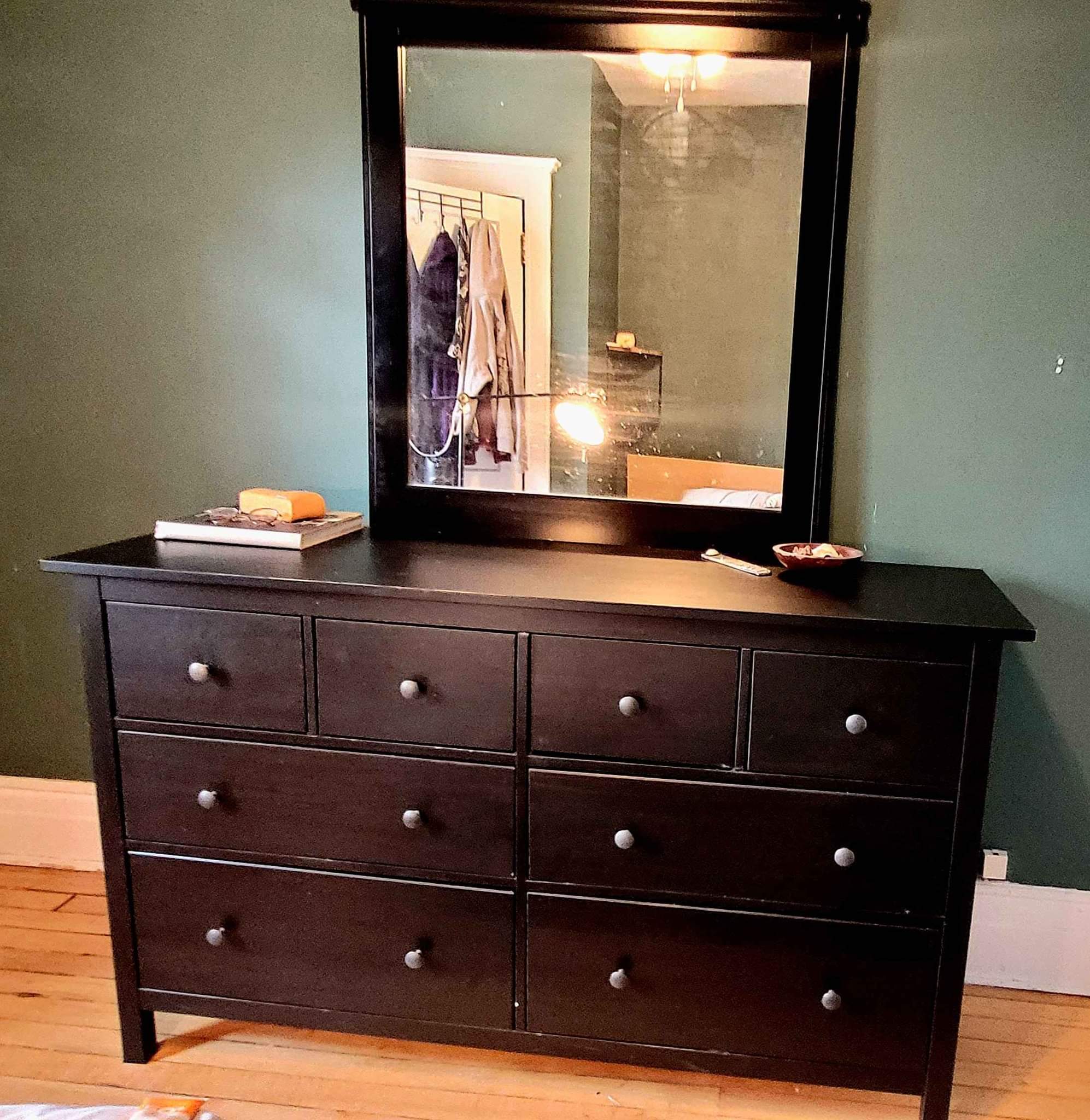 hemnes 8 drawer dresser black brown Ikea Black-Brown and Large Mirror - Dressers & Chests of Drawers - Winnipeg, Manitoba | Facebook Marketplace with a traditional look Women's size:24W Black Velvet Flower Girl colour: forest-scuba-sleeveless-skater-mini-dress