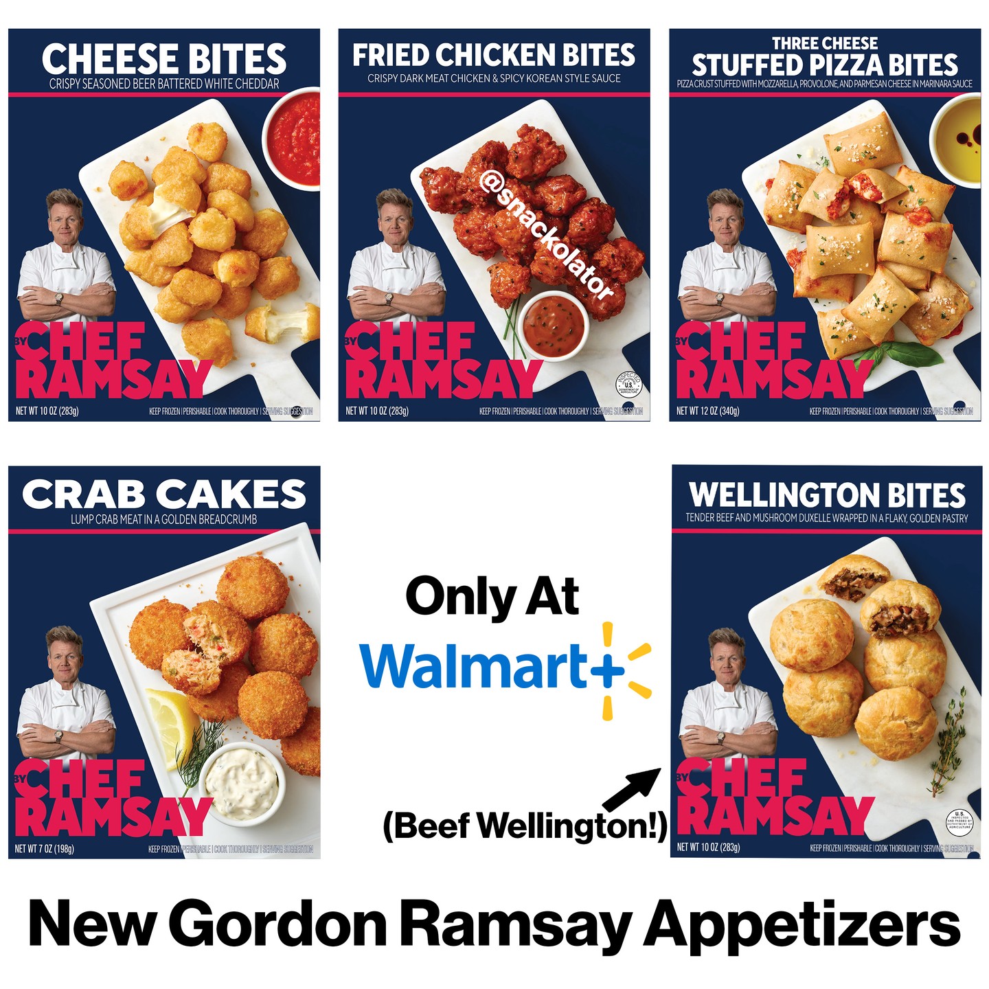 Snackolator - WELLINGTON BITES! The Gordon Ramsay lineup...
