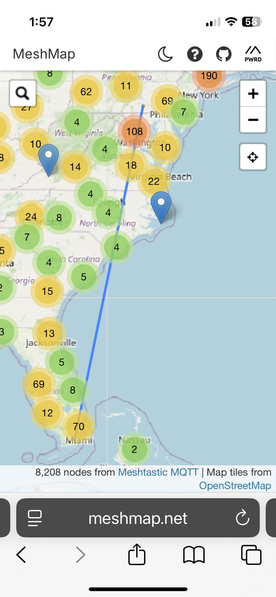 LoRa, MESHTASTIC, MeshCore Projects | I like to see what nodes are ...