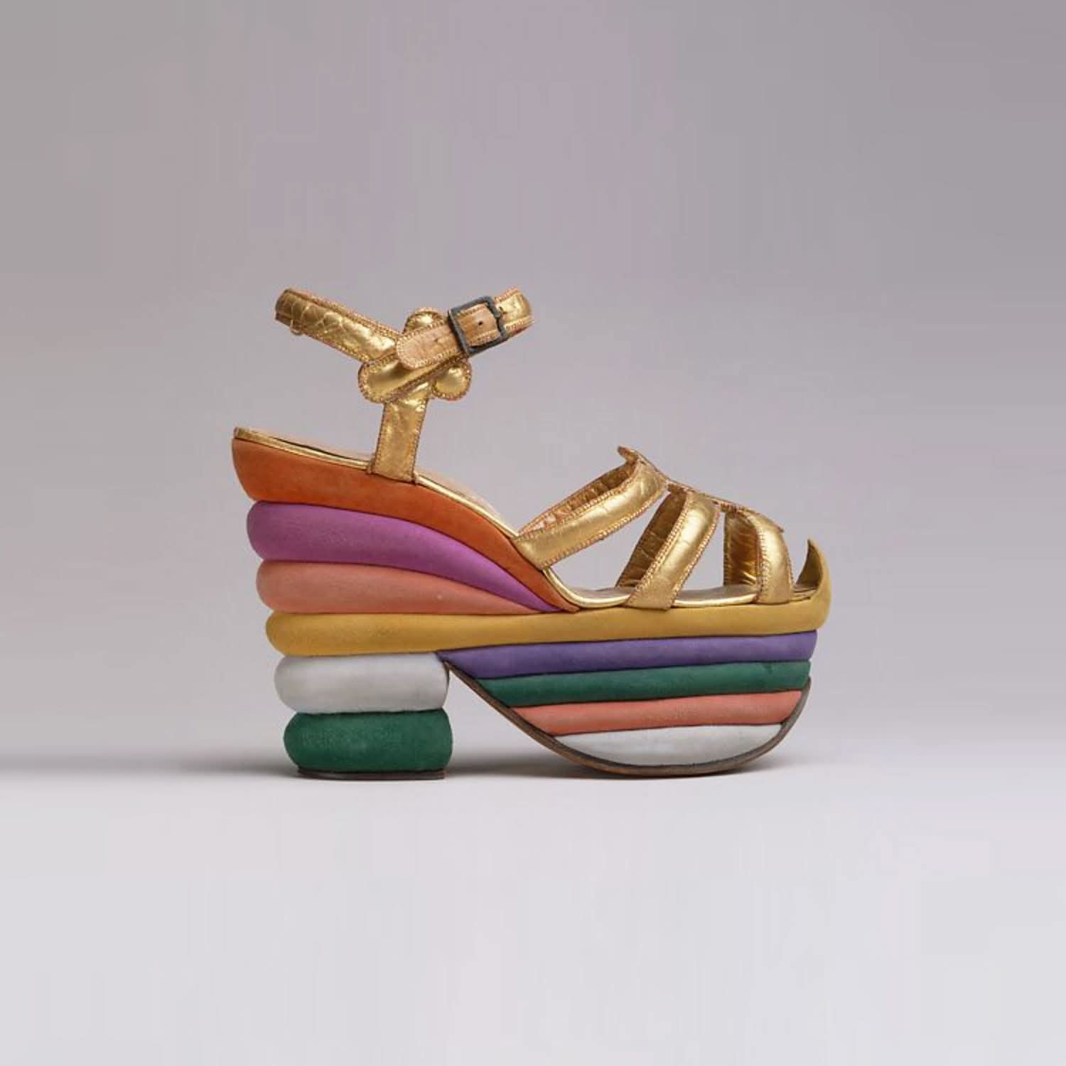 Salvatore Ferragamo is credited with introducing the platform shoe