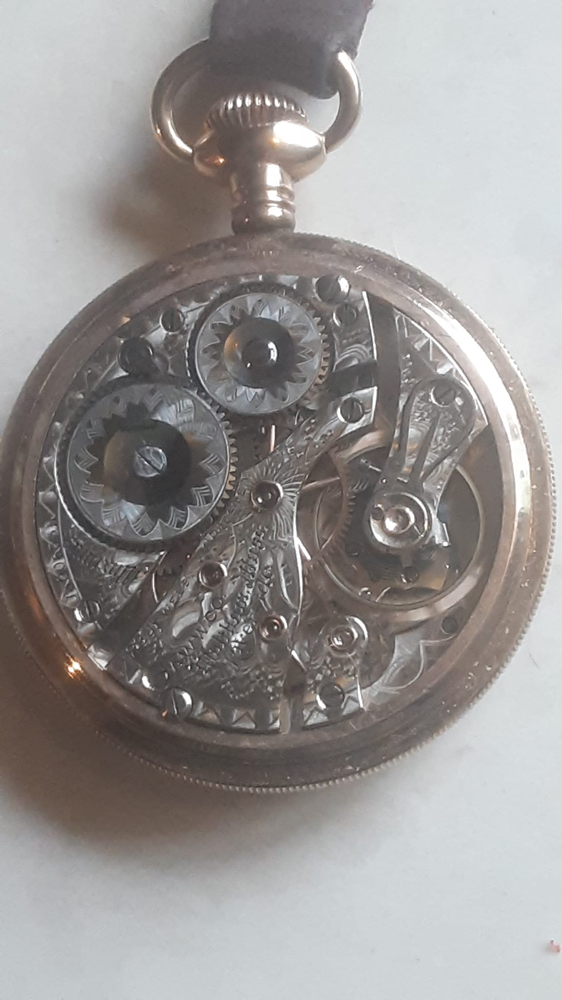 Rare 16s Waltham Riverside Maximus Railroad Watch with Diamond Cap