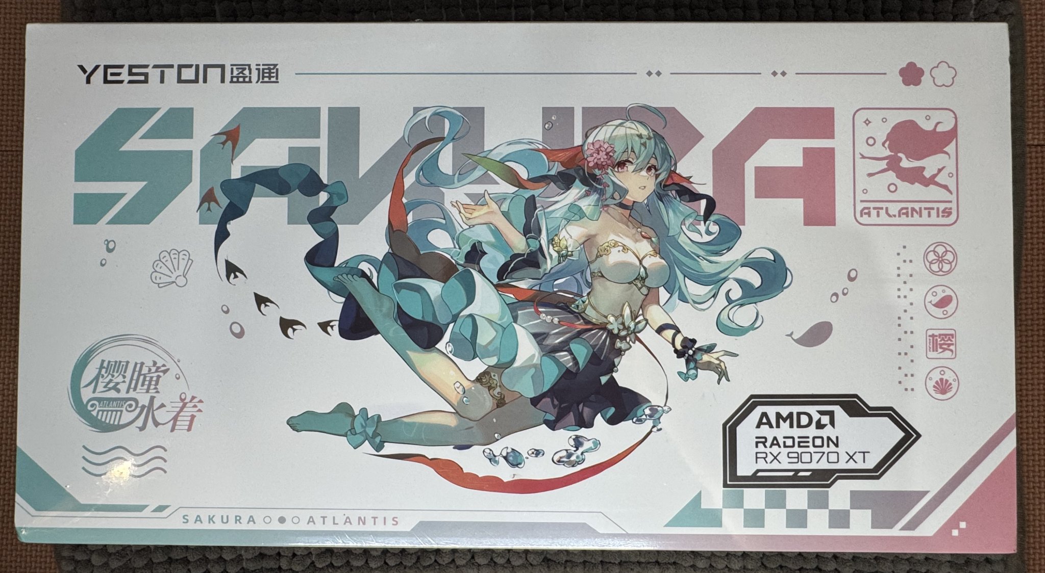 盈通RX9070XT-16G 櫻瞳水著Atlantis OC | 全新| NT$25,000 | New 