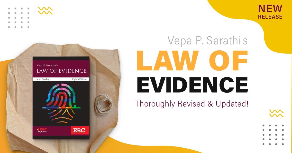 Eastern Book Company - Vepa P. Sarathi's Law of Evidence is a #classic ...