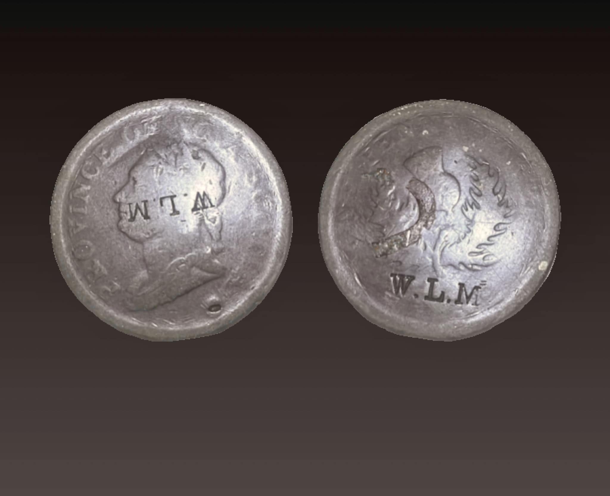 Were coins often engraved with names or numbers?