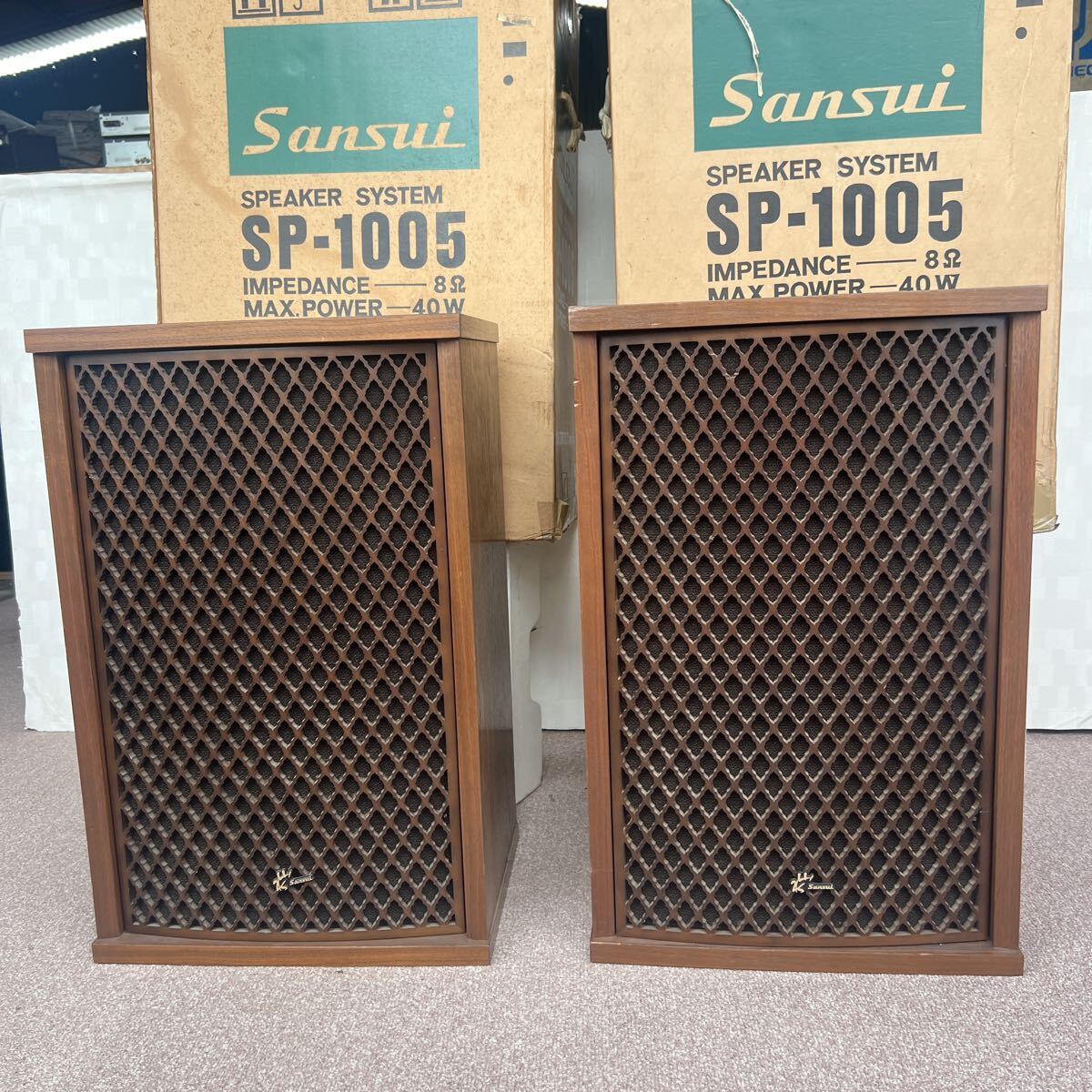 Sansui Speakers Pair SP-1005. உடப Sansui SPEAKER SYSTEM SP-1005