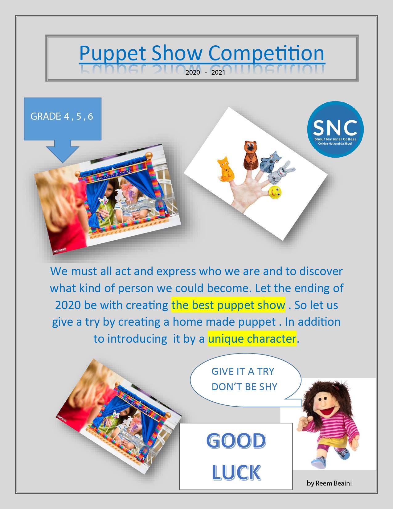 Puppet Show Competition