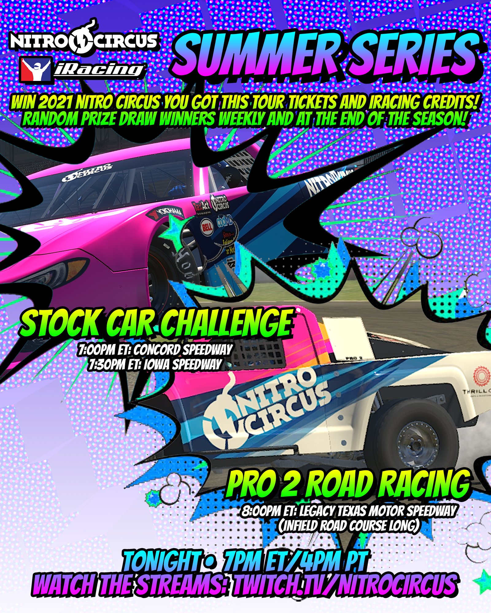 Nitro Circus - We have more iRacing action coming atch as...