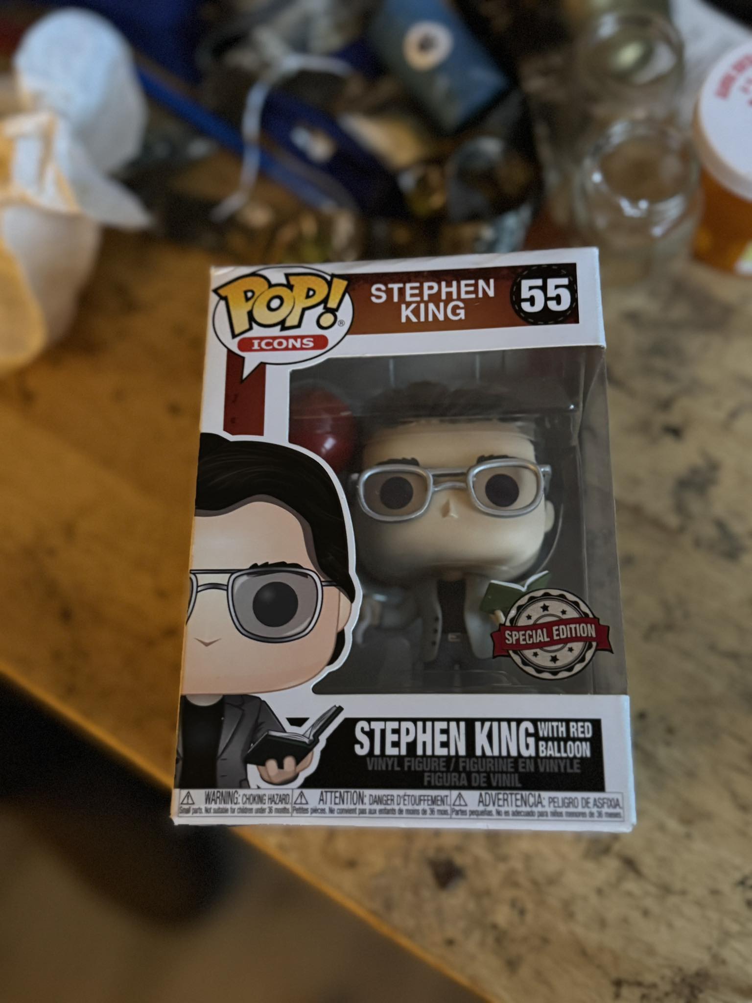 Funko Pop Stephen King – Figurine Vinyle 9,5 Cm – Icône Horreur – Collection – Cadeau Fan