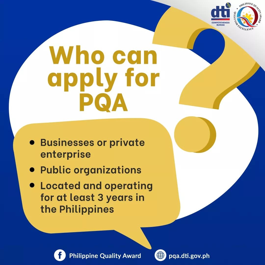 Philippine Quality Award (PQA) Program - Eligible organizations to ...