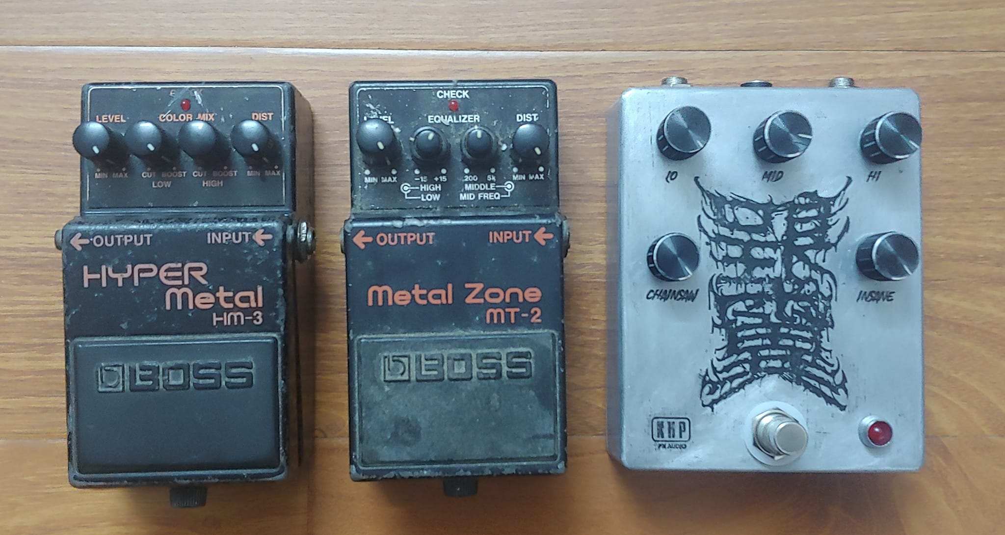 Germanium BOSS HM-2 guitar pedal clone, handbuilt by me.