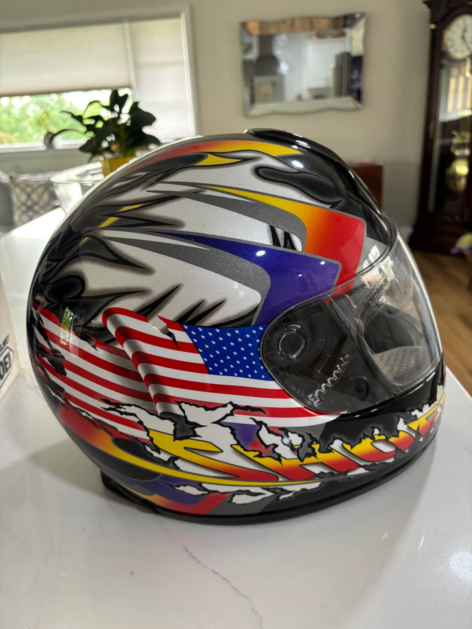 shoei american flag helmet Harley Full face Multiple layers of fiberglass AGV K1 S US Flag