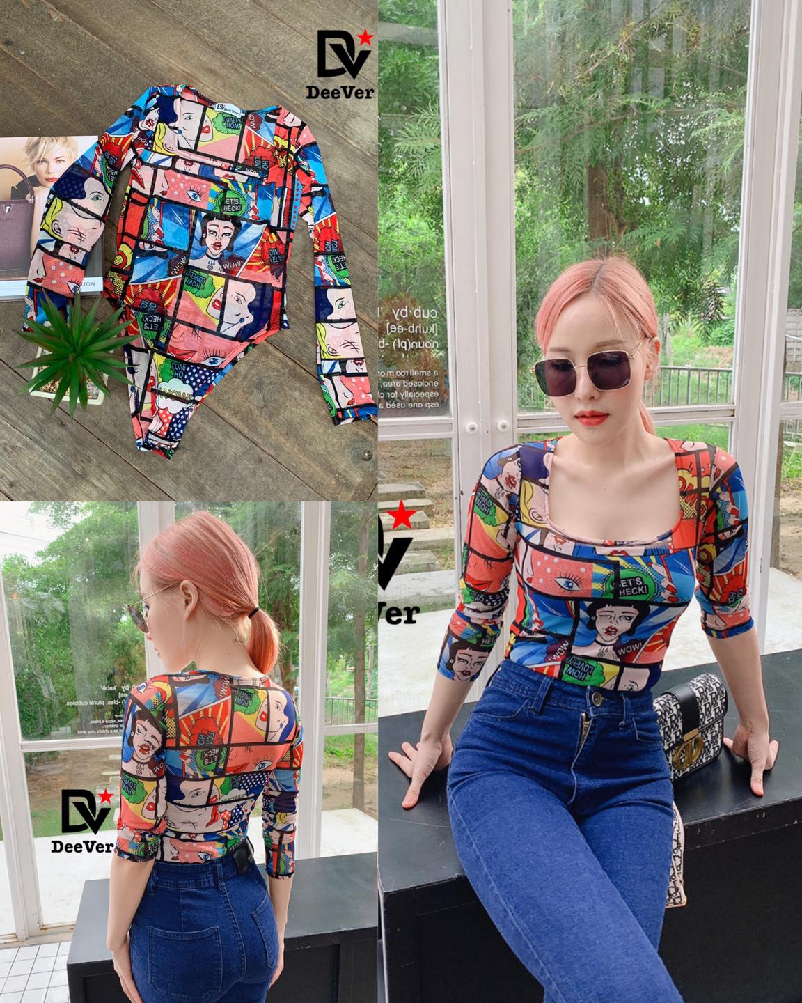 Bodysuit ซีทรูคอเหลี่ยม... - DeeVer Shop ร้านเสื้อผ้าแฟชั่น | Facebook