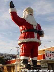 Giant Santa Claus at the Fountains of WAYNE NJ - Route 46 (1976)