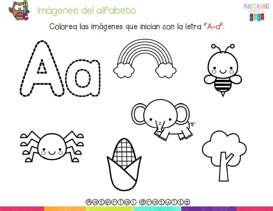 Kiddy Tools - Hojas de trabajo del alfabeto para colorear....