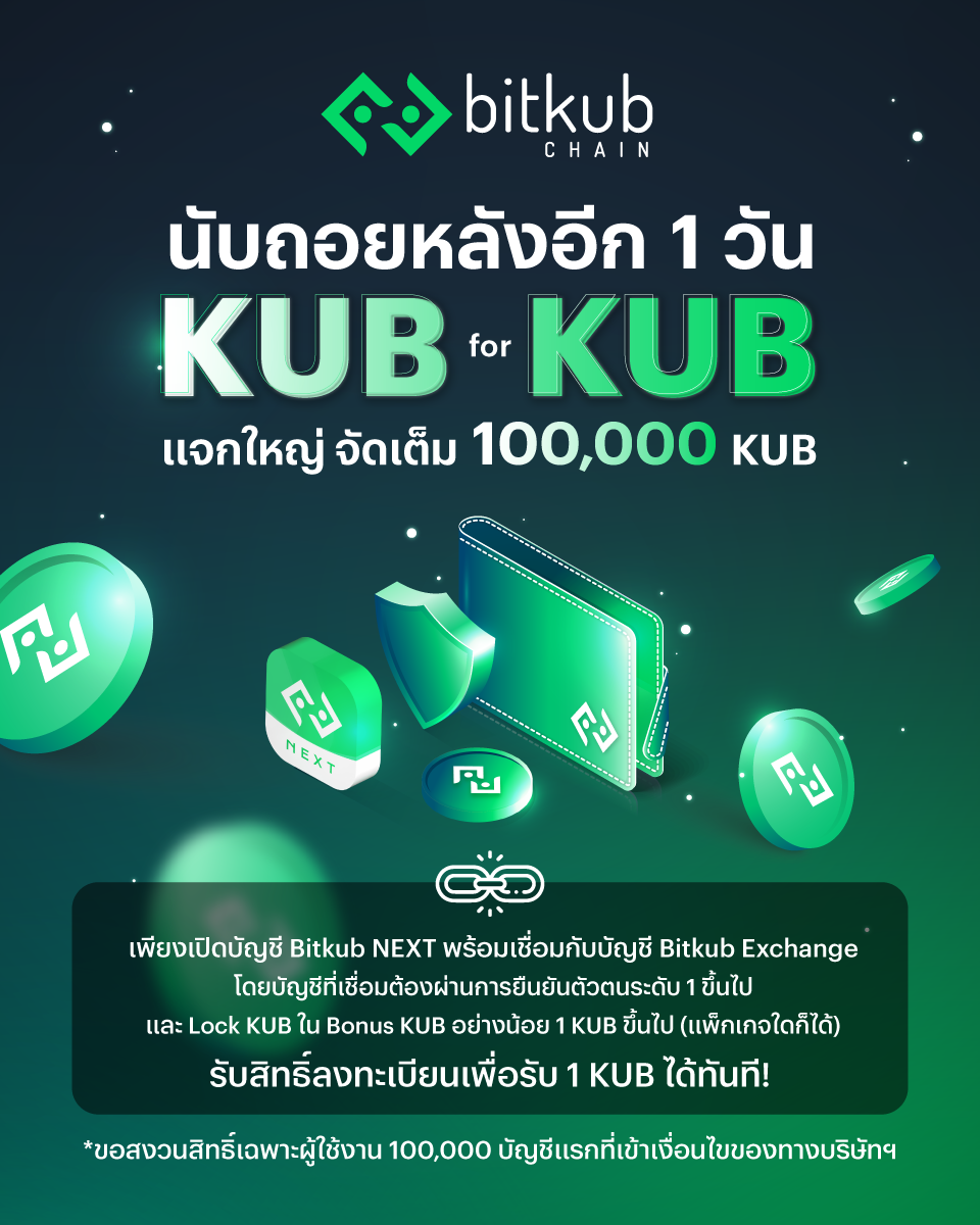 Bitkub Chain - 🎉 เหลืออีก 1 วันสุดท้าย! New KUBER @ Bitkub...