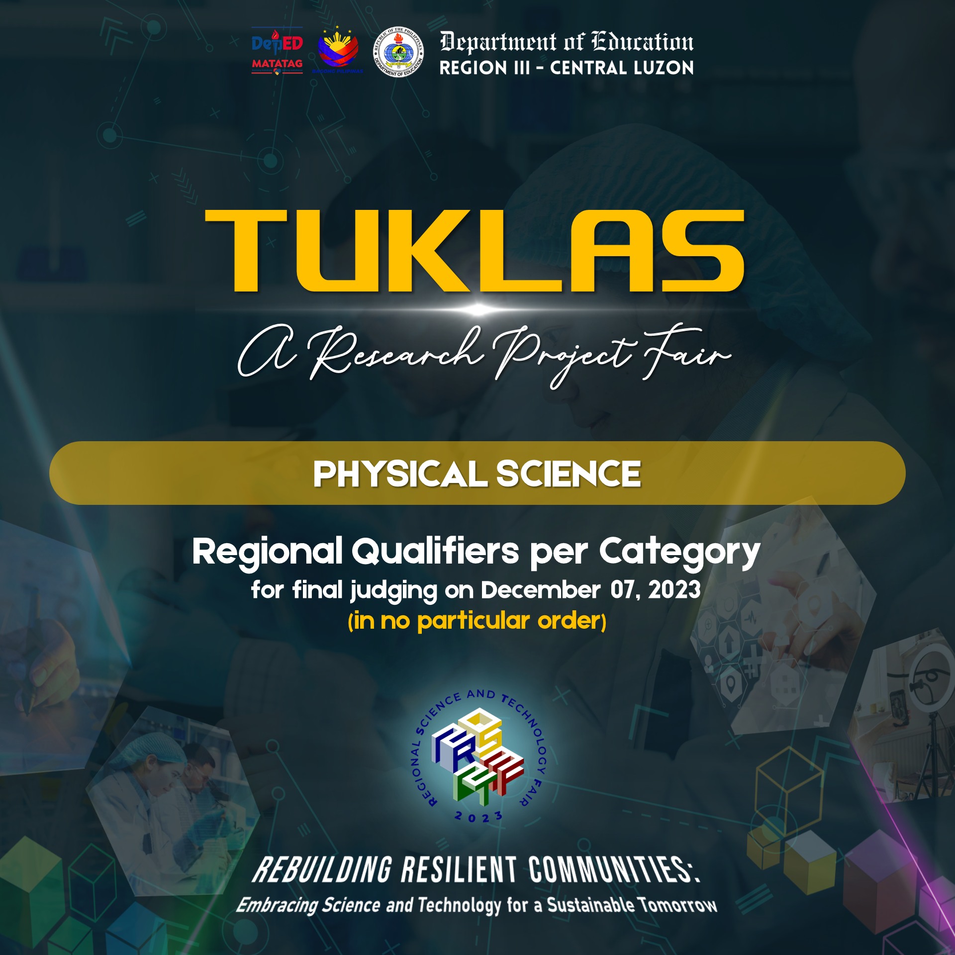 Congratulations to all Regional... - DepEd RO3 - RSTF 2024 | Facebook