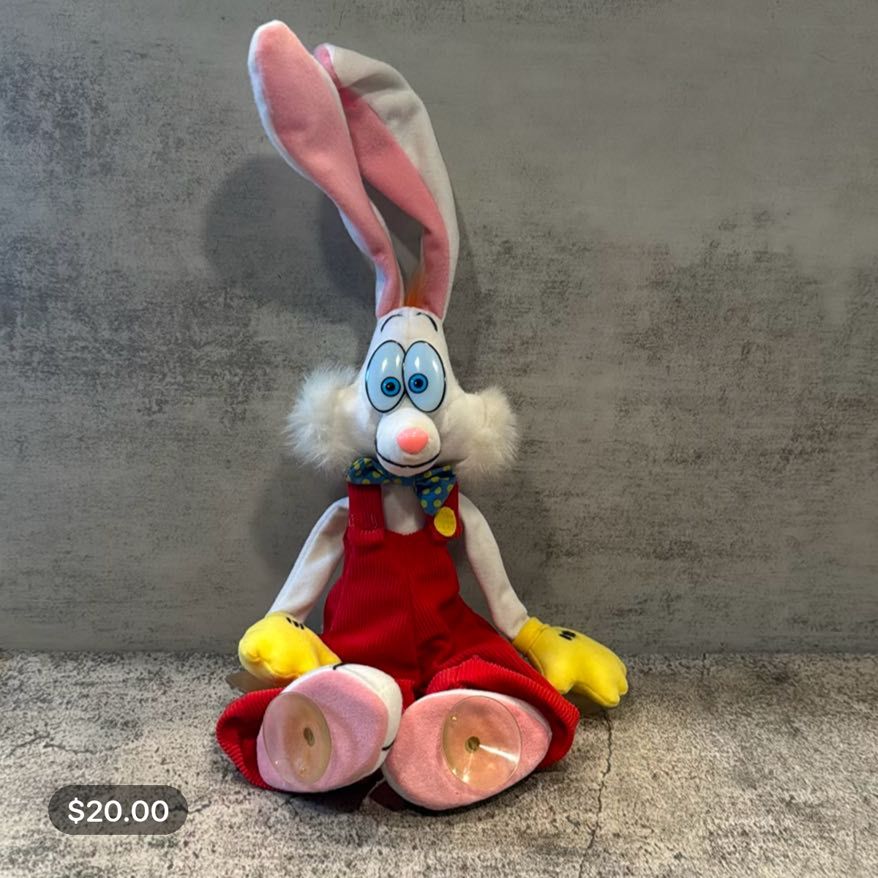 Who Framed Roger Rabbit 1987 VINTAGE Window Cling Plush (#dibs