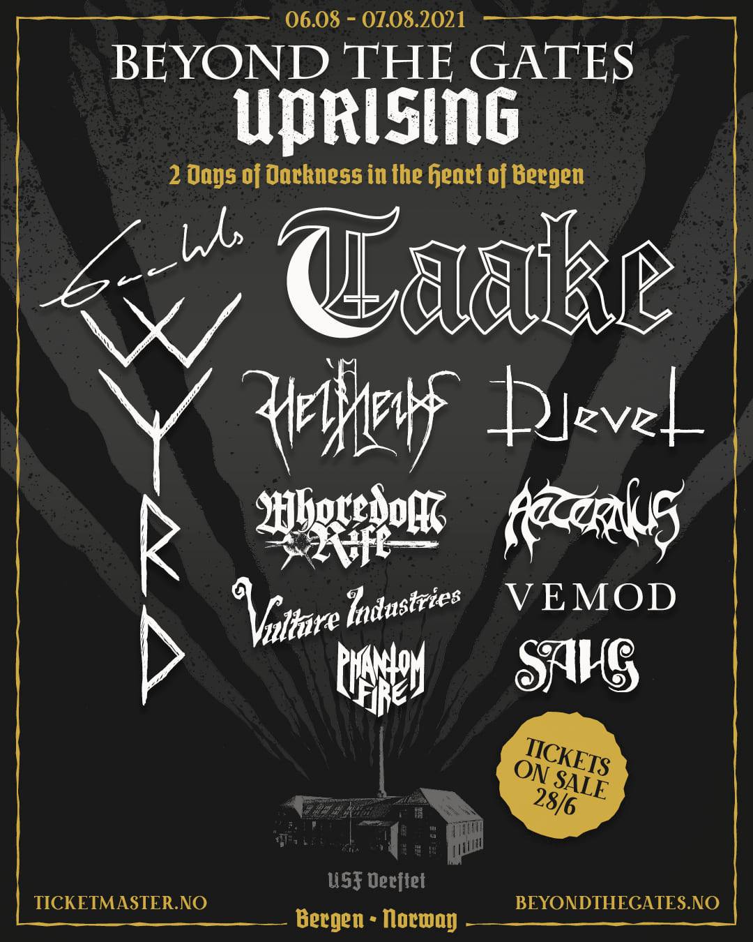 Beyond The Gates It S With Great Pleasure We Can Announce That There Will Be A Beyond The Gates Festival This Year Too Even Though In A Scaled Down Manner Beyond The