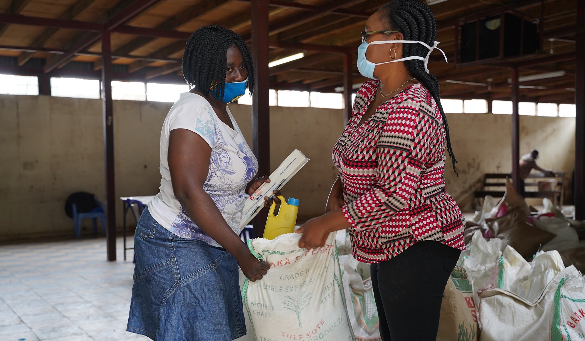 Missions of Hope International - Not even the mask can hide the relief ...
