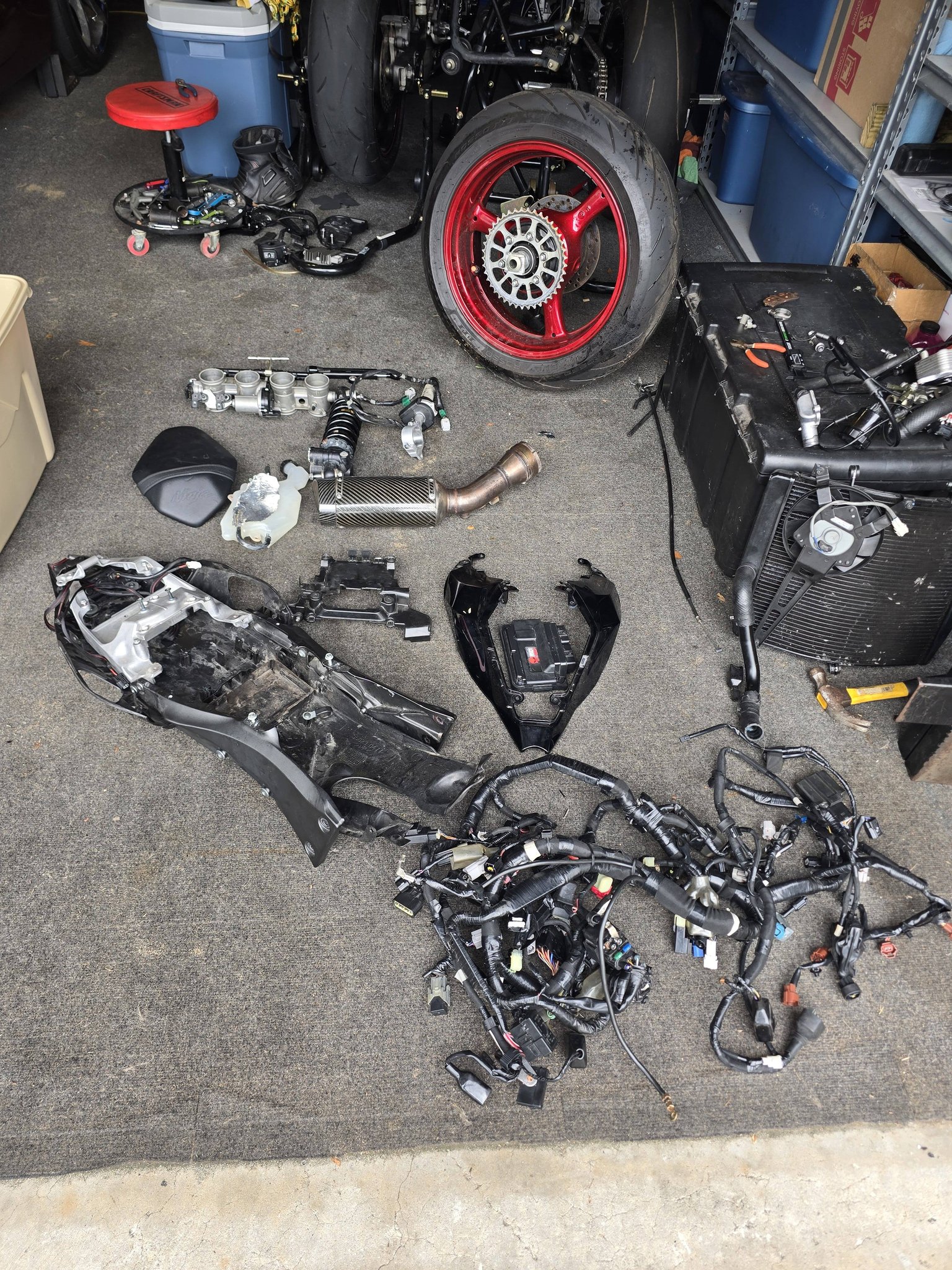 その他 666 もん0803です❣️ Kawasaki ZX 10 ZXT00B Bj 1988 - rear axle wheel