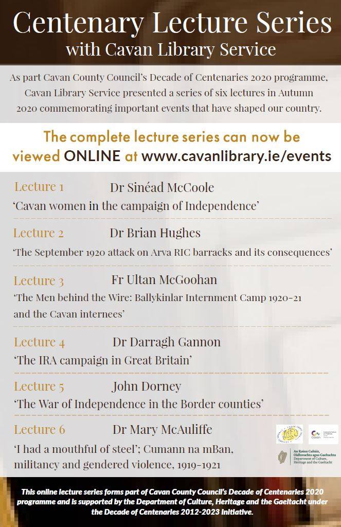 ⚜️Centenary Lecture Series... - Cavan County Library Service | Facebook