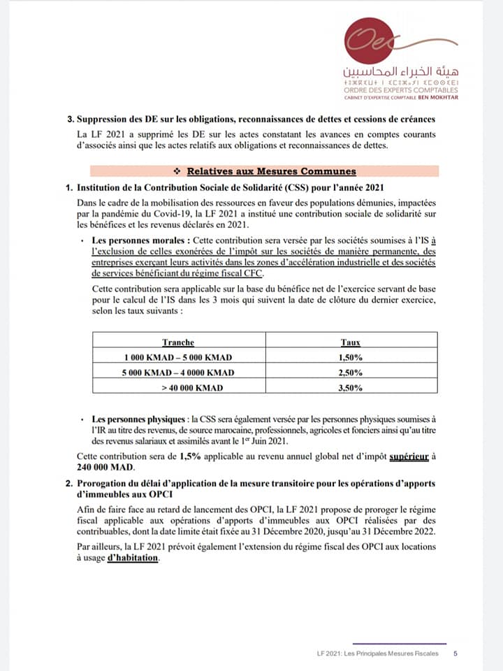 Encg passerelle en S5