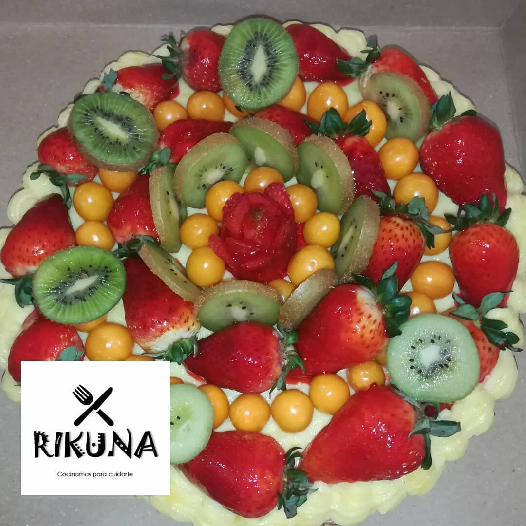 💟😱 Deliciosa tartaleta de frutas y crema pastelera 😱💟 Entera: (10-14 ...