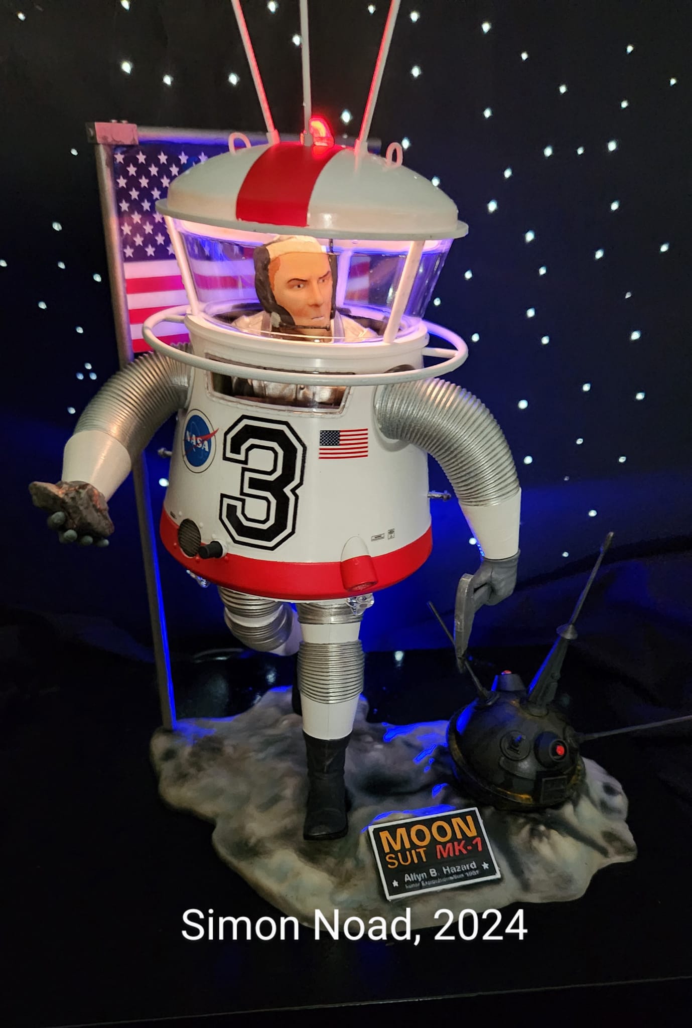 Finished. 1/8 scale Moon Suit MK-1 from Monarch Models.