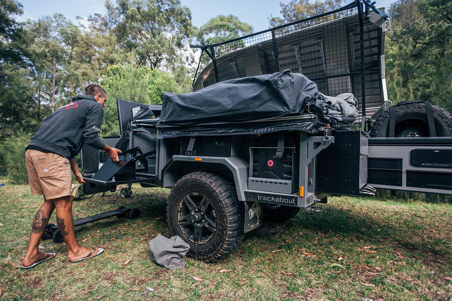 Set up in just 3 minutes, our... - Trackabout Offroad Campers