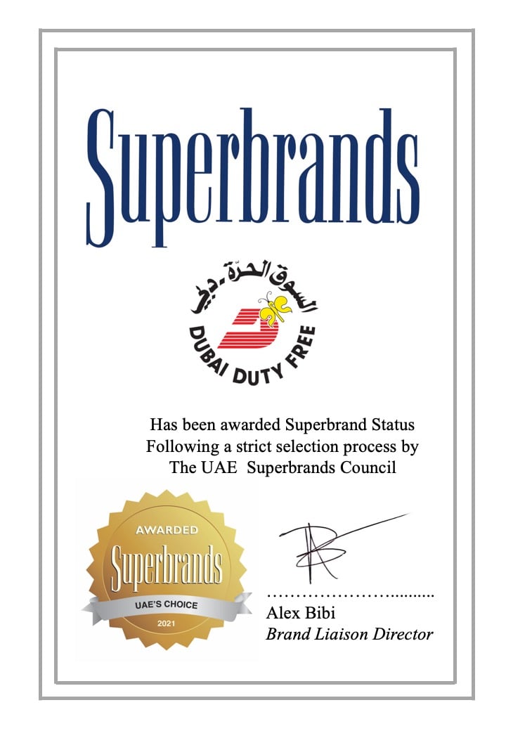 Superbrands UAE - Congratulations to Dubai Duty Free for...