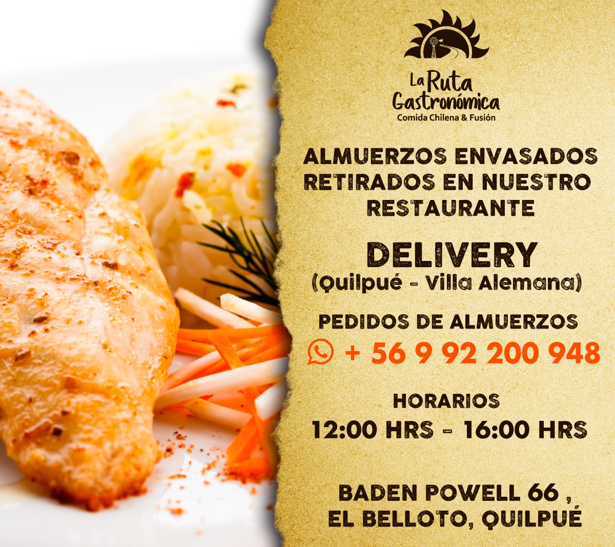 🔹 MENÚ MIERCOLES 24 DE... - La Ruta Gastronómica Quilpué | Facebook