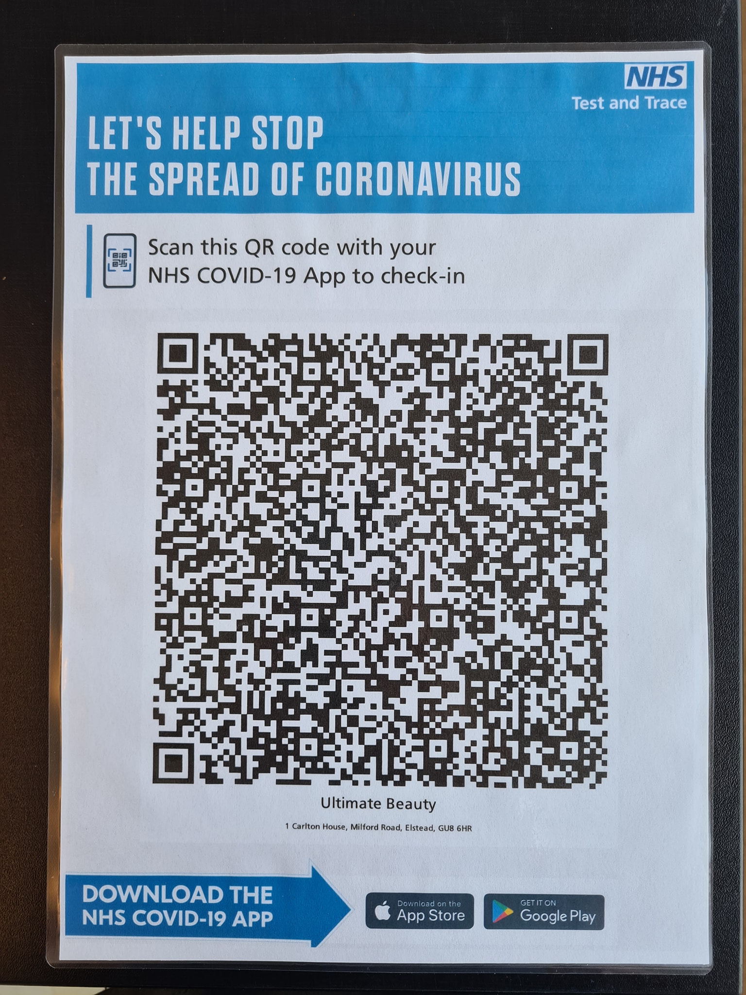 Ultimate Beauty - We have the NHS Covid-19 QR code, which... | Facebook