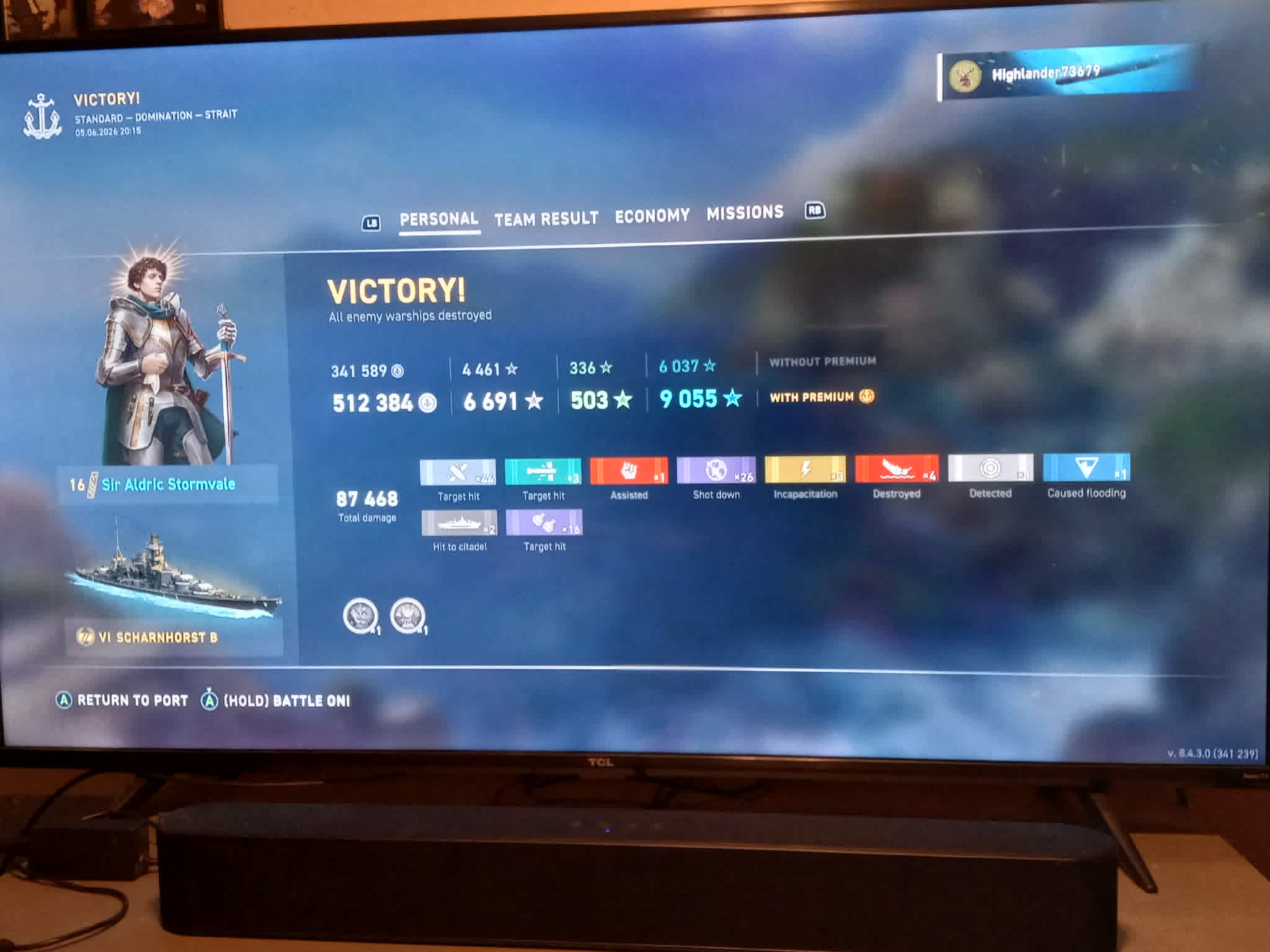 Kraken in just my second match using my newly acquired vessel 😋