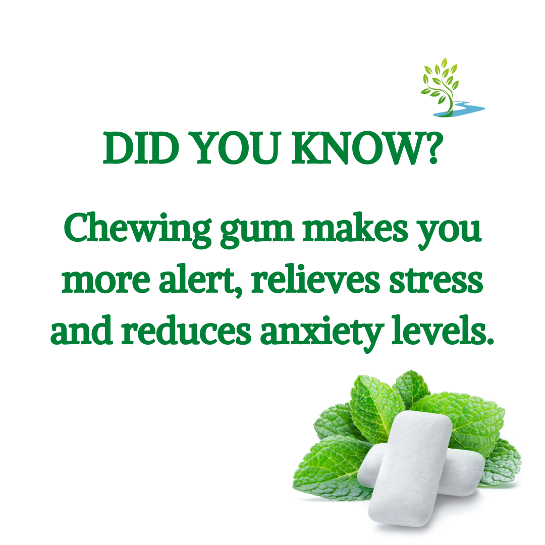 Chewing gum also releases tension, one reason why cigarettes were included  as well