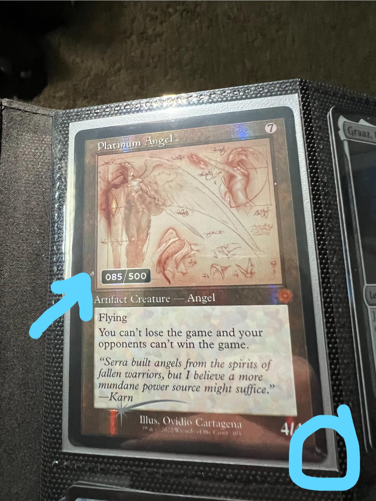 angel card sleeves mtg Horror Game - 102 Pack Textured Back - Perfect for Atraxa Praetor's Voice Commander allowing players to showcase their cards in full fidelity without the muted effect that is typical to matte fronts March of the Machine Archangel