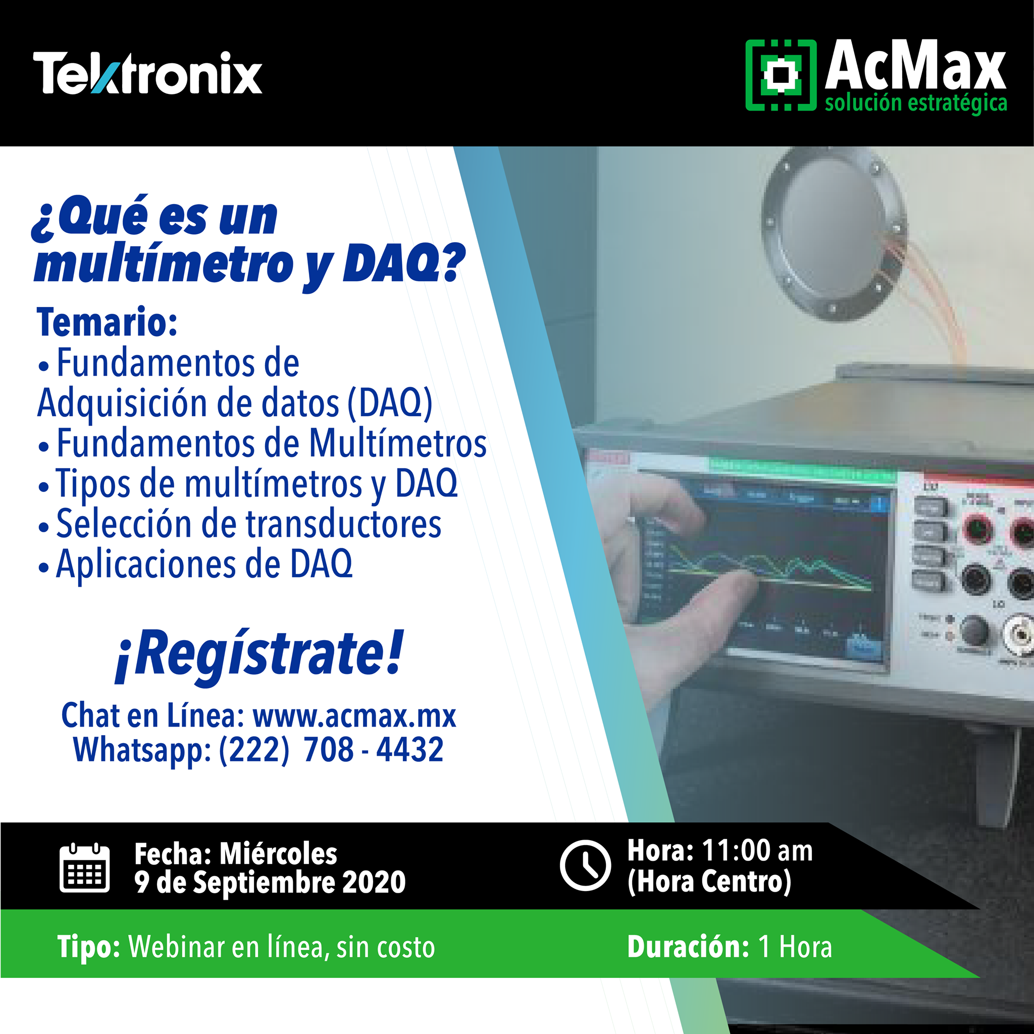 AcMax de México - Tektronix LATAM y AcMax te invitamos a...