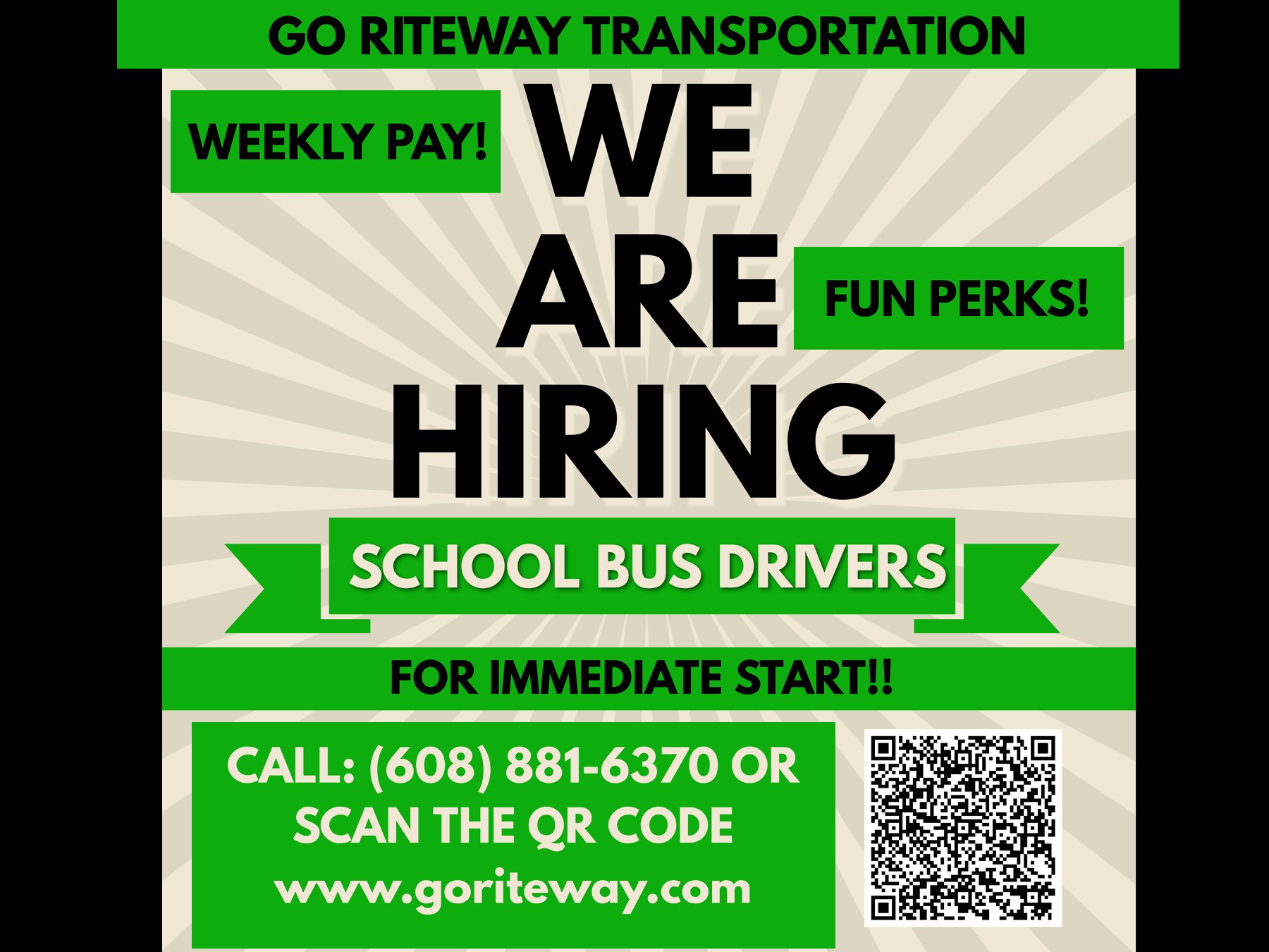 GO Riteway is hiring... - School District of Onalaska, WI